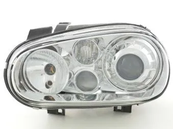 Faros Delanteros Set Vw Golf 4 Modelo 1j 98-03 Cromado Fk Automotive