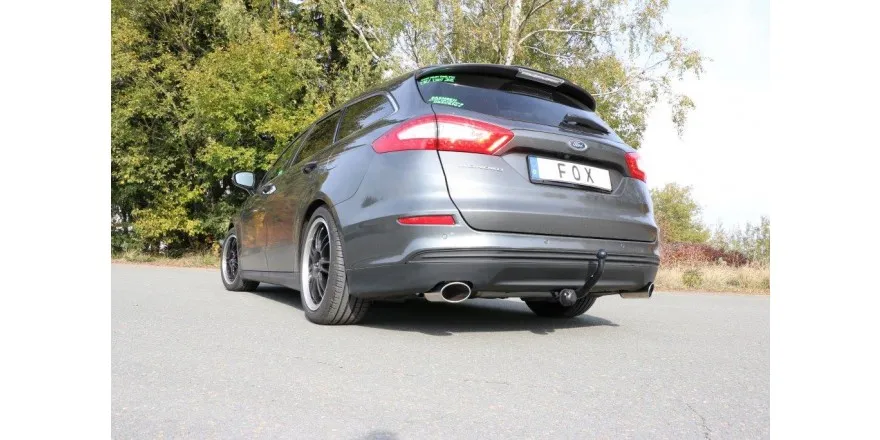 FOX Escape trasero salida cruzada derecha / izquierda - 115x85 tipo 38 Mondeo V hatchback / torneo / notchback Año: 1,5l 118