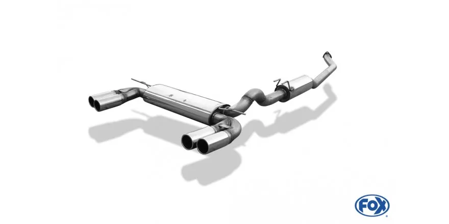 Escape FOX Honda Civic VII R escape final cross salida duplex - 2x80 12 duplex