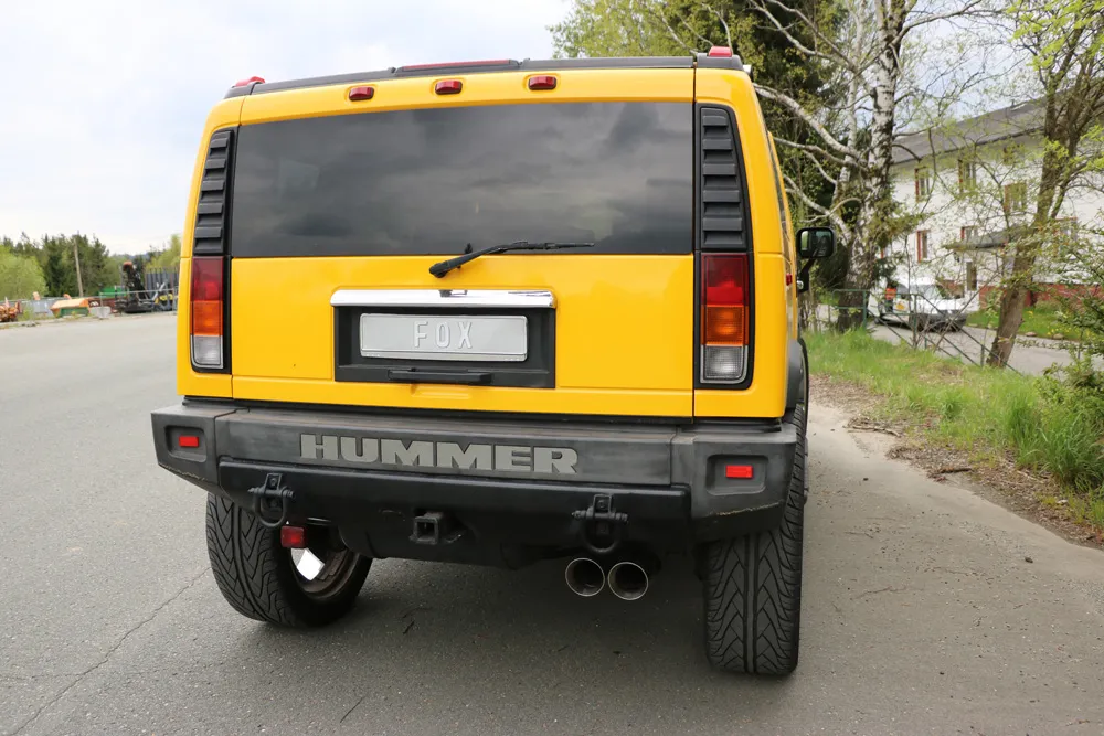 Escape FOX Hummer H2 half system desde el catalizador - 2x114 25