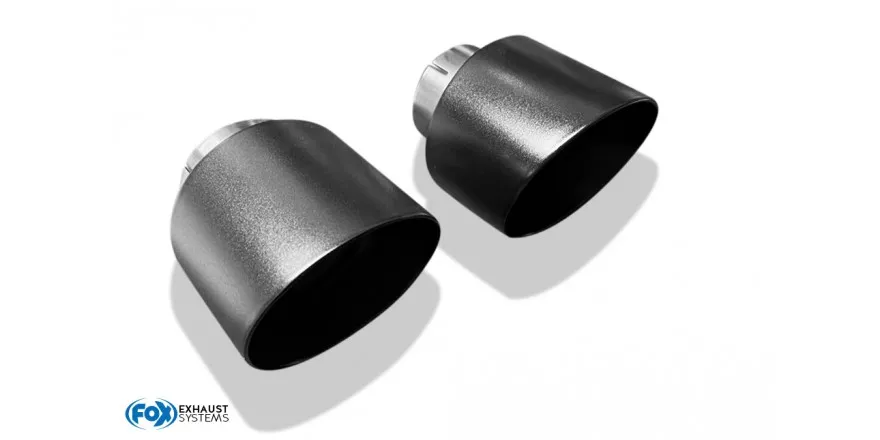 Tubo de escape Fastback Hyundai i30N Performance para el silenciador original - 1x114 tipo 25 derecho/izquierdo negro mate