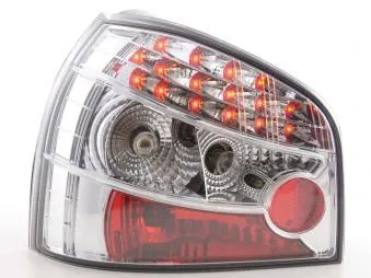 Kit De Pilotos Traseros Led Audi A3 Modelo 8l 96-02 Cromado Fk Automotive