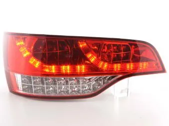 Kit De Pilotos Traseros Led Audi Q7 Modelo 4l 06- Color Claro/Rojo Fk Automotive