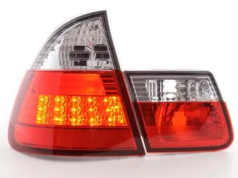 Kit De Pilotos Traseros Led Bmw Serie 3 Touring Modelo E46 98-05 Color Claro/Rojo Fk Automotive