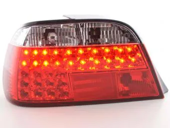 Kit De Pilotos Traseros Led Bmw 7er Modelo E38 95- Rojo/Color Claro Fk Automotive