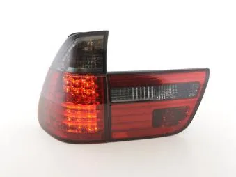 Kit De Pilotos Traseros Led Bmw X5 Modelo E53 98-02 Negro/Rojo Fk Automotive