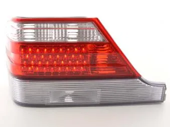 Kit De Pilotos Traseros Led Mercedes Benz Clase S Modelo W140 92-98 Rojo/Color Claro Fk Automotive