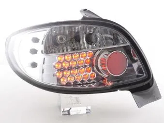 Kit De Pilotos Traseros Led Peugeot 206 3/5 Ptas. Sin Cabrio 98-05 Cromado Fk Automotive