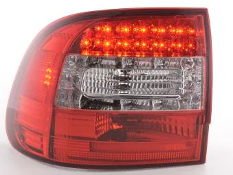Kit De Pilotos Traseros Led Porsche Cayenne Modelo 955 02-06 Color Claro/Rojo Fk Automotive
