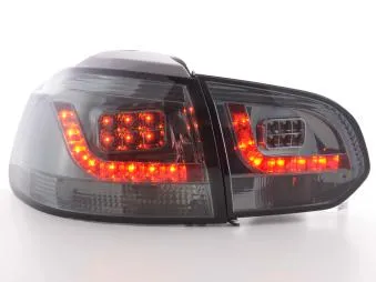 Kit De Pilotos Traseros Led Vw Golf 6 Modelo 1k 08- Negro Fk Automotive