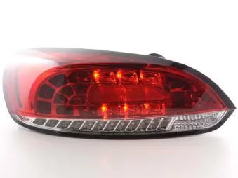 Kit De Pilotos Traseros Led Vw Scirocco 3 Modelo 13 08- Rojo/Color Claro Fk Automotive