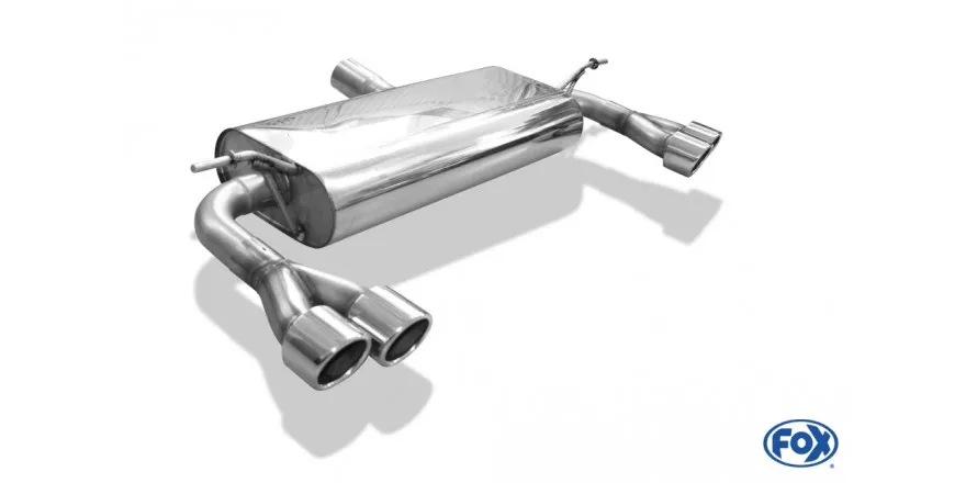 Escape FOX Mercedes A-Class 176 4-matic - paragolpes Brabus escape final duplex - 2x76 type 16 duplex