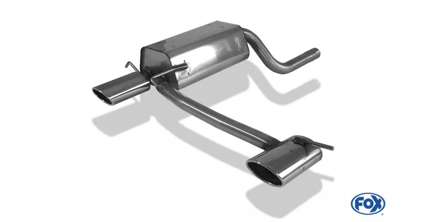 Escape FOX Mercedes C-Class W203/ S203 escape final salida duplex - 115x85 32 duplex