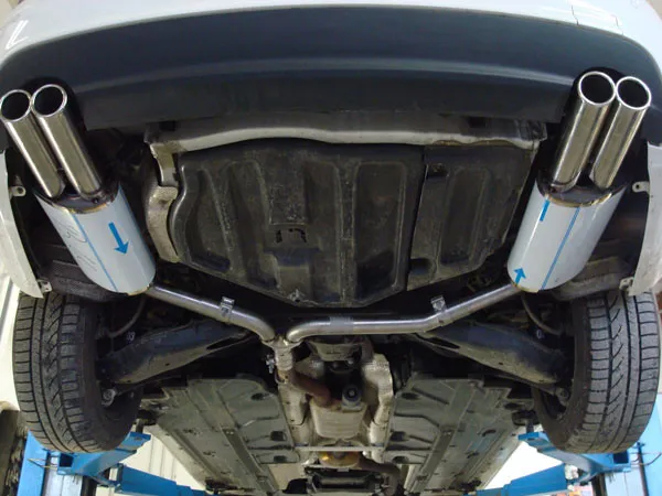 Escape FOX Mercedes C-Class 4 cylinders - W204/S204 AMG-Paket escape final duplex with y-connection - 2x70 16 duplex