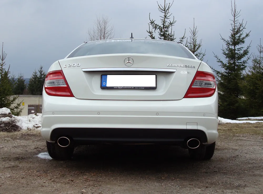 Escape FOX Mercedes C-Class 4 cylinders - W204/S204 AMG-Paket escape final duplex with y-connection - 115x85 38 duplex