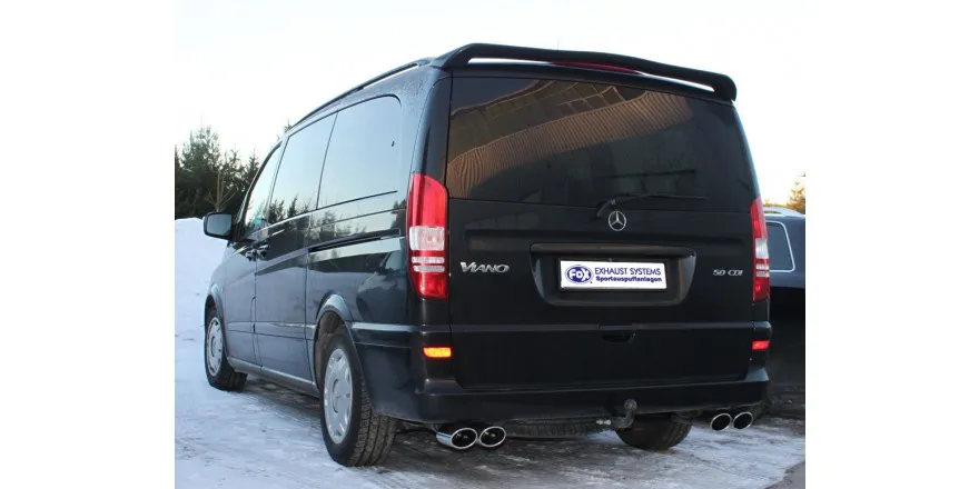 Escape FOX Mercedes Vito/ Viano - W639 escape final cross salida duplex - 2x88x74 32 duplex