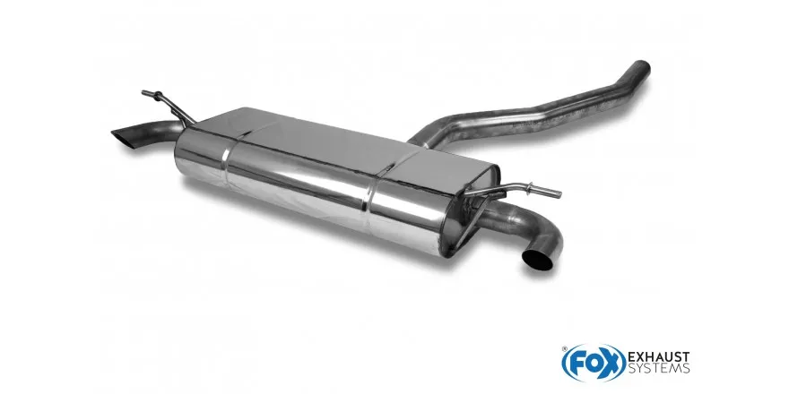 Mercedes CLA 180/200 - 118 Escape trasero FOX salida cruzada derecha / izquierda - Salida en los tubos de escape originales