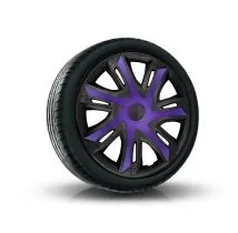Tapacubos 14", N-POWER BICOLOR morado-negro 4pzs