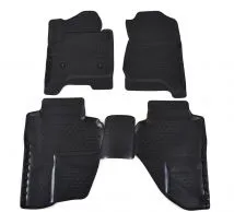 Alfombrillas de goma CHEVROLET SILVERADO DOUBLE CAB 2014-2018 4 piezas