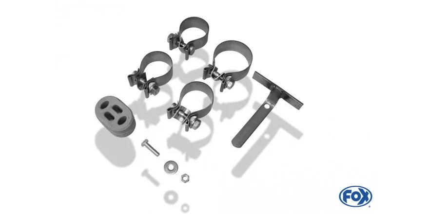 Escape FOX Opel Astra G Coupe escape final salida duplex Ø63,5mm - 2x76 13 duplex