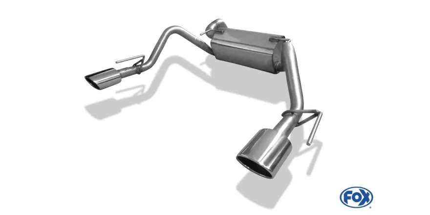 Opel Astra J Sports Tourer Diésel Escape trasero FOX salida cruzada derecha / izquierda - 115x85 tipo 32 derecha / izquierda