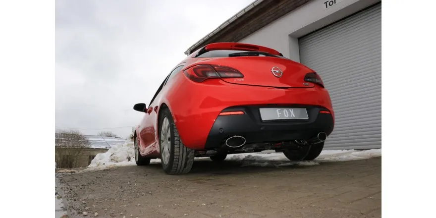 FOX Escape trasero salida cruzada derecha / izquierda - 160x90 tipo 38 Opel Astra J GTC Año:Desde 2009 1,6l 125/132/147kW