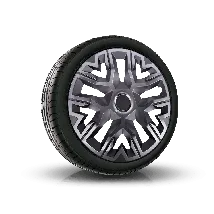 Tapacubos 15", PERFECTO grafito lacados, 4pzs