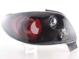 Kit De Pilotos Traseros Para Peugeot 206 Cc Modelo 2*** 99-06 Negro Fk Automotive