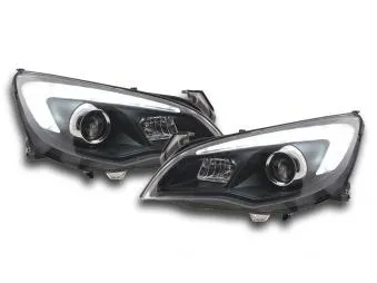 Faros Opel Astra J 5-Puertas Bj. 2009-2012 Negro Asien-Modell Fk Automotive