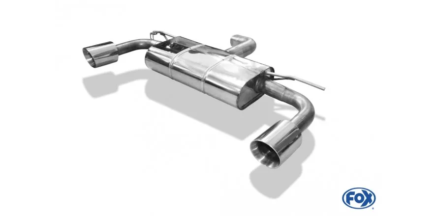 Seat Leon 5F Facelift salida Escape trasero FOX derecha / izquierda - 1x100 tipo 25 derecha / izquierda para parachoques Rieger