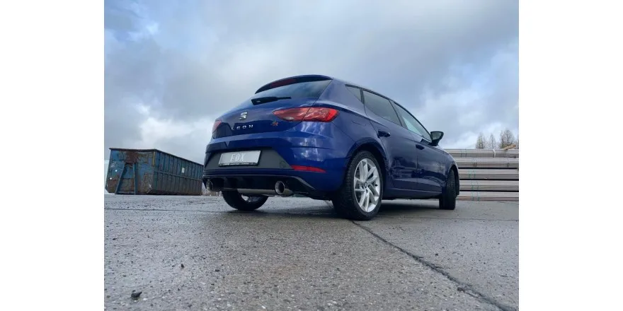 Seat Leon 5F salida Escape trasero FOX derecha / izquierda - 1x100 tipo 25 derecha / izquierda para parachoques Rieger