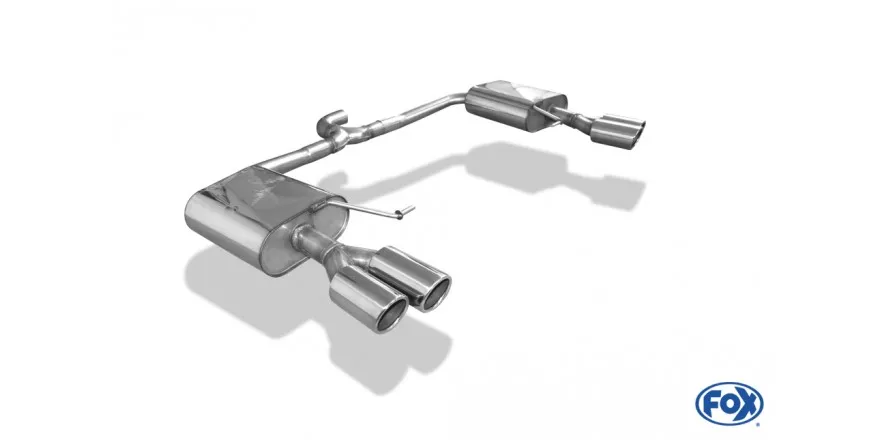 Skoda Octavia 5E 4x4 (+ Scout) Escape trasero FOX derecho / izquierdo - 2x90 tipo 16 derecho / izquierdo