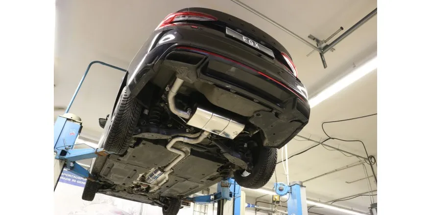 Skoda Octavia NX RS iV Escape final izquierdo - salida en el tubo de escape izquierdo original