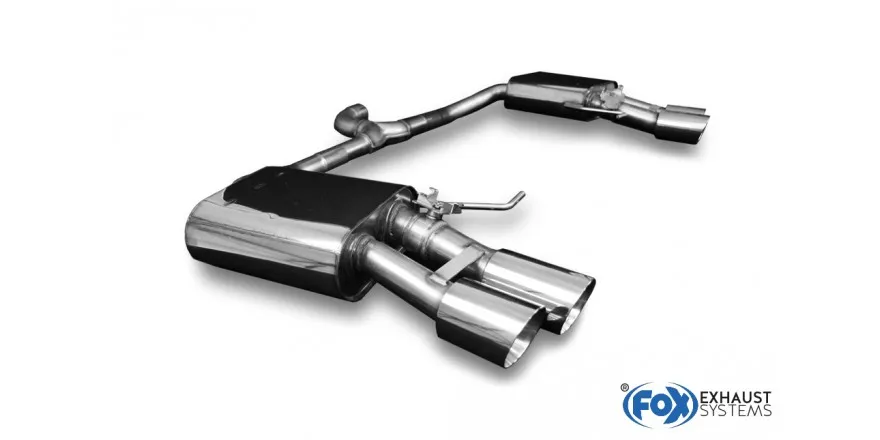 FOX Escape trasero derecha / izquierda con aletas de escape - 2x90 tipo 25 Skoda Superb III 3V 4x4 Año:Desde 2015 2,0l 200/206kW