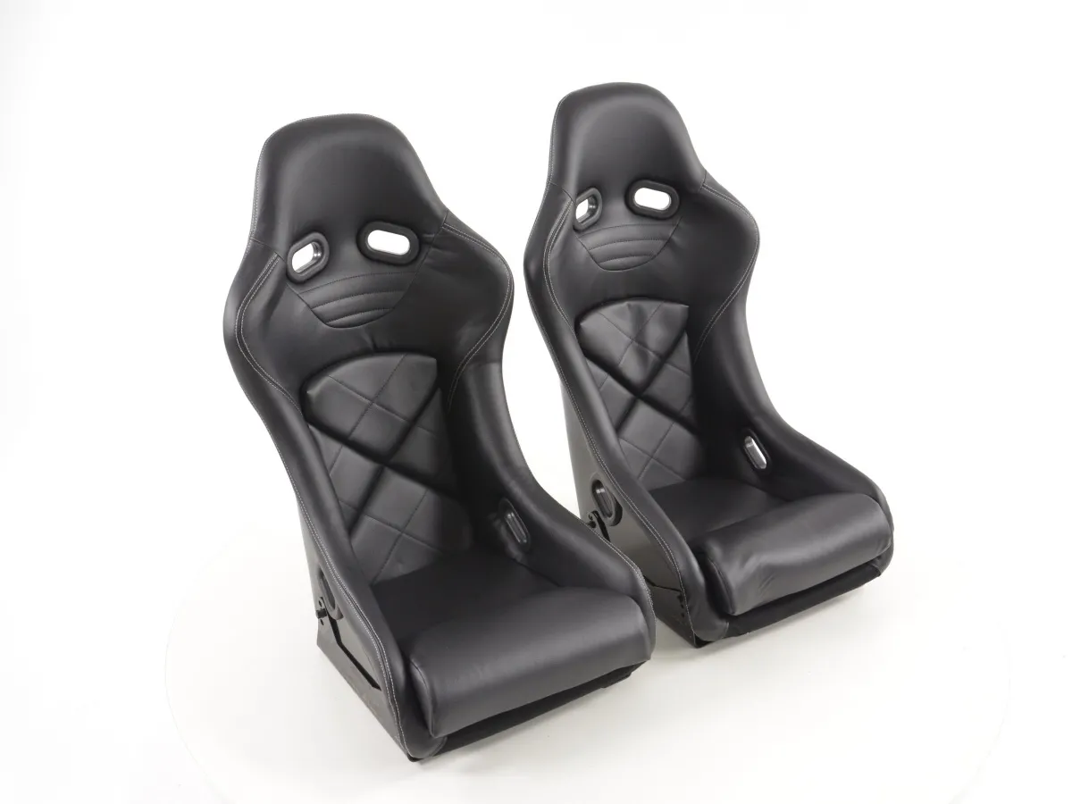 Asientos Deportivos Con Un Juego Completo Con Respaldo De Fibra De Vidrio. Fk Automotive