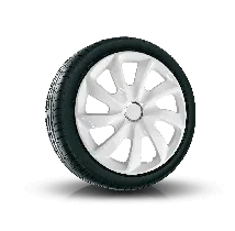 Tapacubos 14", STIG BLANCO LACADO 4 pzs