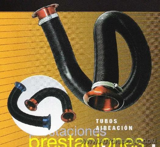 Tubos Aireacion Tubo 100mm Reforzado Boca Alu. Rojo