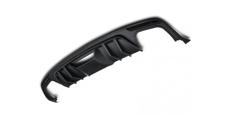 Difusor trasero - Estilo GT 2018 - Difusor - 4-Rohr Posición: Parte inferior trasera Material: Plástico Requiere pintura: No Har